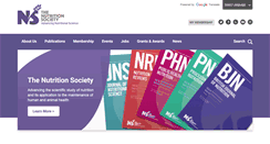 Desktop Screenshot of nutritionsociety.org