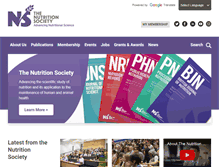 Tablet Screenshot of nutritionsociety.org