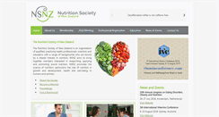 Desktop Screenshot of nutritionsociety.ac.nz