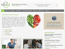 Tablet Screenshot of nutritionsociety.ac.nz
